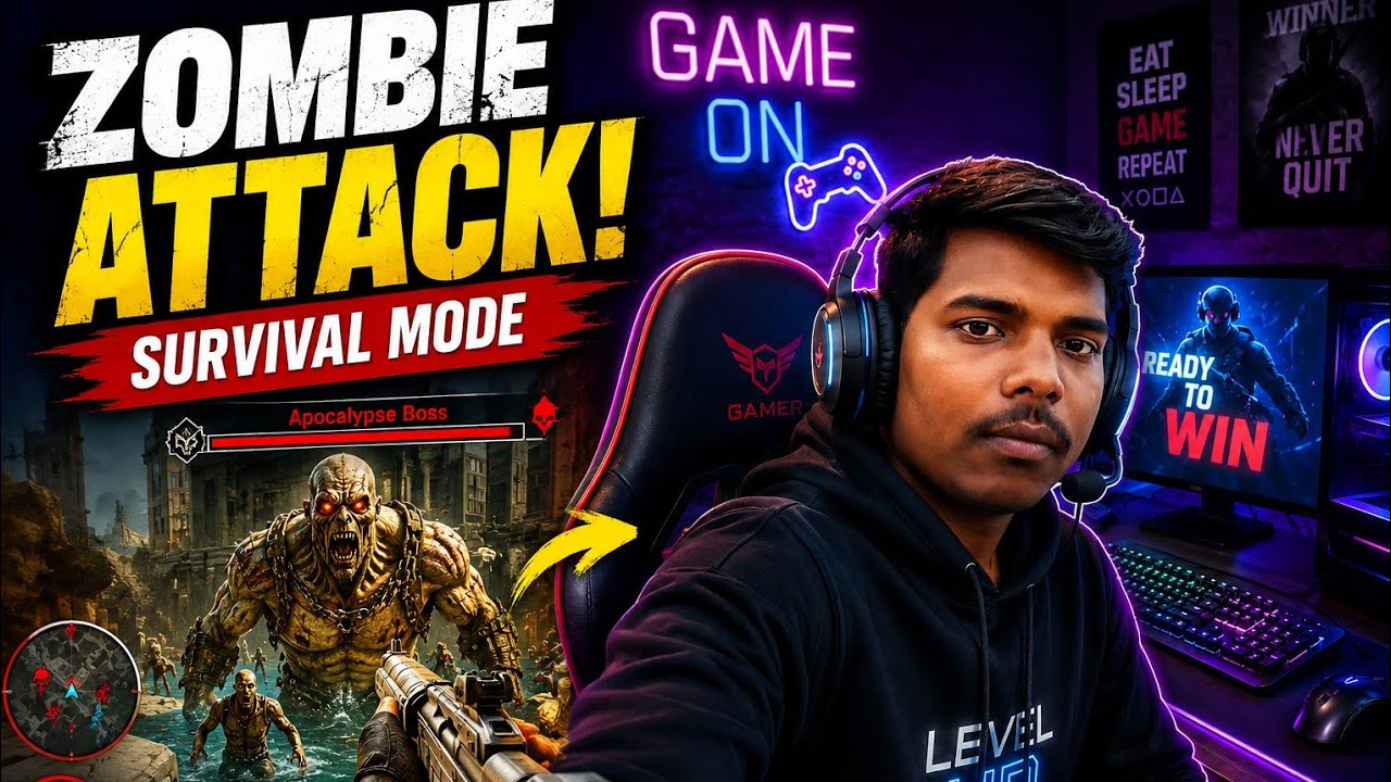 Zombie Attack Survival Gameplay 😱 | Epic Boss Fight | Android Gaming Hindi#ZombieGame #AndroidGaming