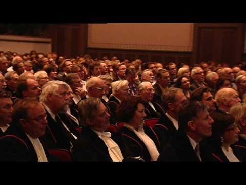Nobel Prize Winners Geim and Novoselov visiting Radboud University