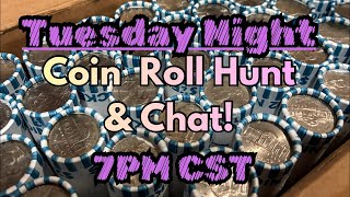 🔴 11/11/25 Tuesday Night Coin Roll Hunt & Chat! Can we find silver in this box of nickels?