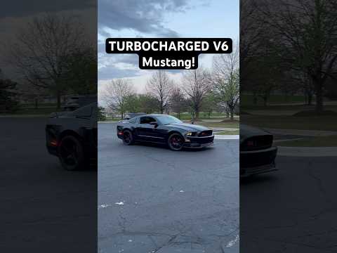 Single Turbo 3.7L V6 Mustang! #mustang #turbo #boost #v6 #cars #michigan