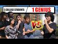 Genius Vs 5 College Students Quiz