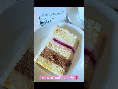 PRZEPIS! Kremy Magdy i piękne róże Agnieszki🌹🥰 #tort #cakedecorating #przepis #cake