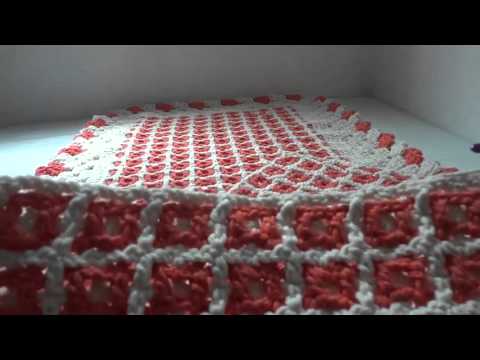 RUG WITH GRID STITCH AND INTERLACED ARCHED EDGE - STAGE 2