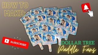 How to make: Dollar Tree Paddle Fans