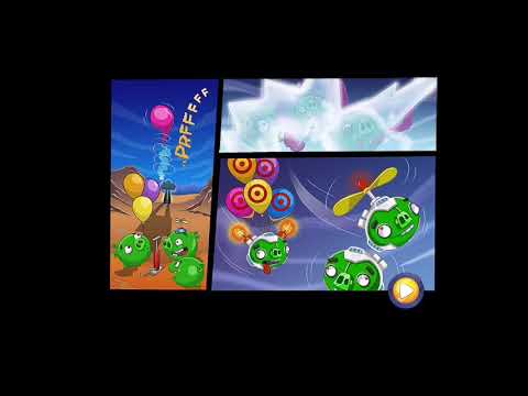 Angry birds Transformers balloon and flying pigs scene