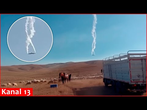 Moment of crash: Turkish C130 cargo plane crashes on Georgian-Azerbaijani border