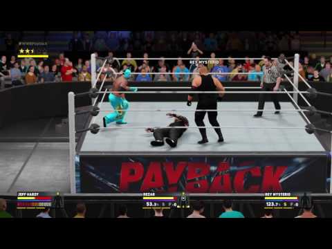 WWE 2K17 jef hardy vs rey mistreyo vs gzim selmani
