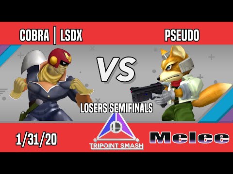Tripoint Smash 95 - Losers Semifinals - COBRA | LSDX(Captain Falcon/Roy) Vs. Pseudo(Fox)
