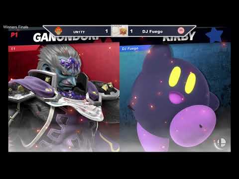Smashpalooza 2.0 SSBU Winners Round Finals UN1TY (Ganondorf) Vs DJ Fuego (Kirby, Donkey Kong)