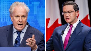 Pierre Poilievre and Jean Charest debate over the future of the Conservative Party