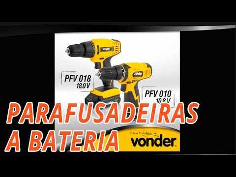 Parafusadeira a Bateria 10,8V Li-Ion 3/8 Pol. com Carregador 2 Baterias Maleta e Acessórios - Video