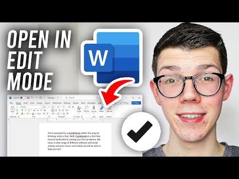 How To Open Word Document In Edit Mode Not Read Only - Full Guide