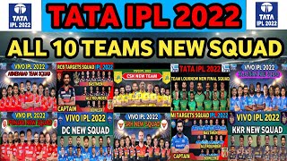 IPL 2022 | ALL 10 TEAMS FINAL SQUAD | IPL 2022 ALL 10 TEAMS NEW BEST SQUAD | RCB AHMEDABAD CSK RR DC