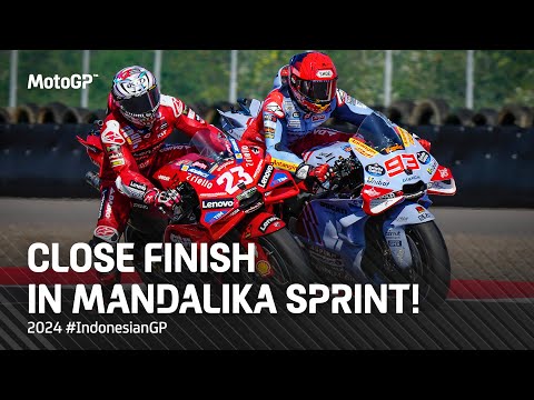 MotoGP 第15戦インドネシアGP(マンダリカ・インターナショナル・ストリート・サーキット)スプリントレース 最終ラップ動画