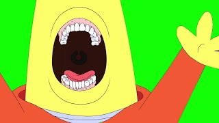 Charlie screaming Smiling Friends green screen