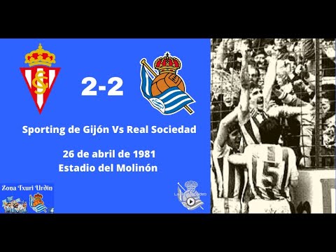 Sporting Gijón 2-2 Real Sociedad (1980-1981)(Mejor Calidad)🏆⚪️🔵⚪️🔵⚪️