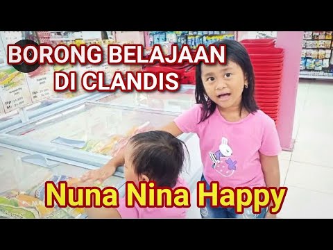 NUNA NINA BORONG BELANJAAN DI CLANDIS😧