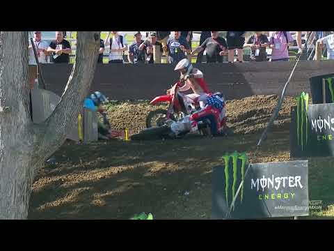 RJ Hampshire story is a roller coaster in MXoN Race 2! 😬 #MonsterEnergyMXoN