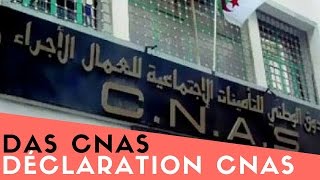 Déclaration CNAS Algérie  (DAC/DAS) par internet !