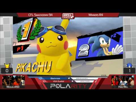 CFL Smackdown 94 WIiU Arcadian - Weavile493 (Pikachu) vs King Will (Sonic) - Winners R4