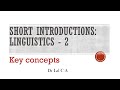 Linguistics: Key Concepts_Saussure