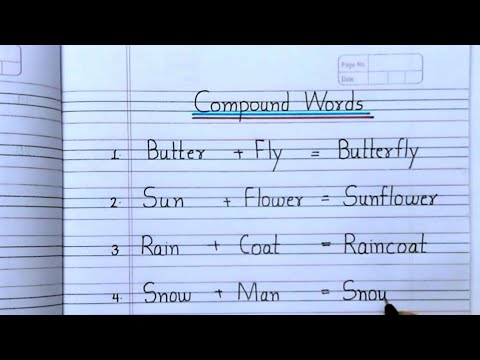 كلمات مركبة مغلقة بالانجليزية closed compound words