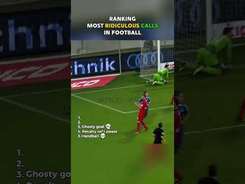 Ranking Most Ridiculous Calls in Football 💀🤣 #shorts #football