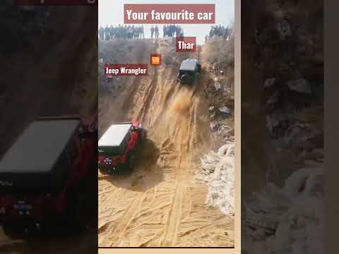 Jeep Wrangler vs Mahindra Thar | Wrangler vs thar | thar vs Jeep off roading | #thar #trendingshorts