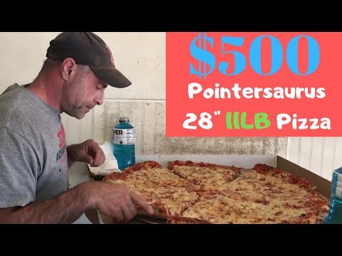 $500 Pointersaurus 28" 11LB Pizza Challenge Solo thumbnail