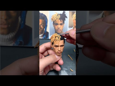 Polymer Clay Sculpture of XXXTentacion【Clay Artisan JAY】#Shorts