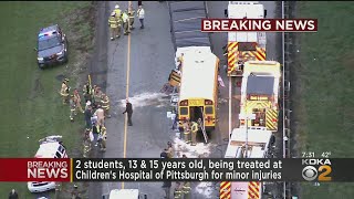 'Severe To Moderate' Injuries Reported From School Bus Crash On I-79