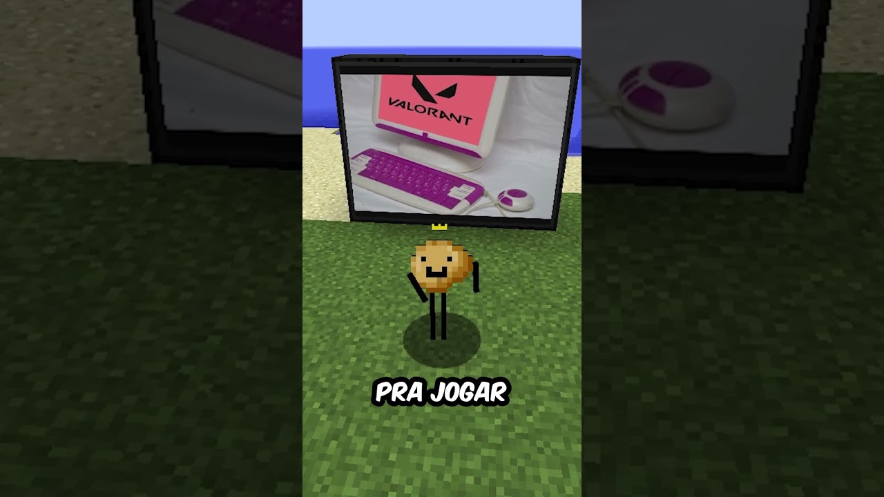 Joguei Valorant dentro do Minecraft 😂