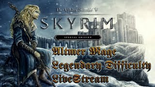 Skyrim Special Edition LiveStream | Altmer Mage - Legendary Difficulty | 18+ Mature | XBox One
