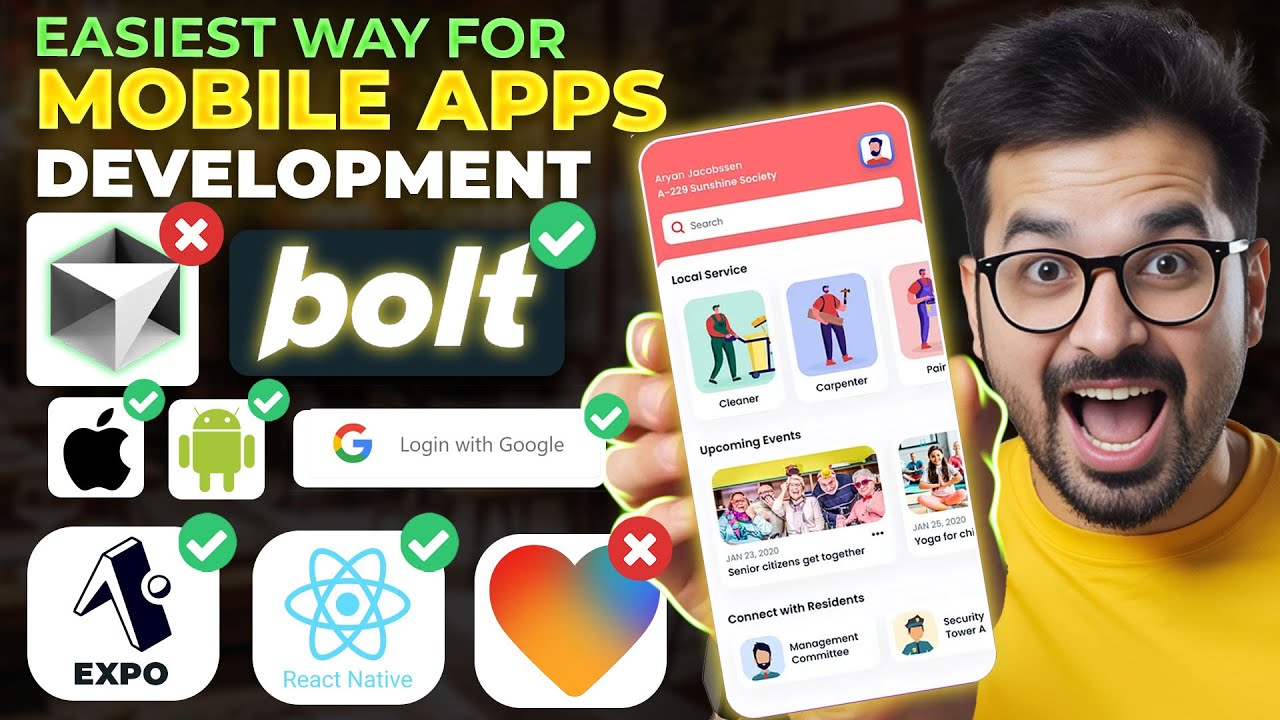 How to Develop Mobile Apps for Android and iOS using Bolt.new V2 AI Coding in React Native and Expo