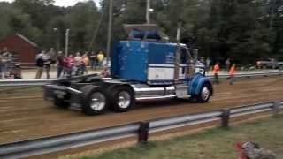 preview picture of video '2013 Hillsborough County Fair New Boston NH Tractor Trailer - Big Rig Pull 3'