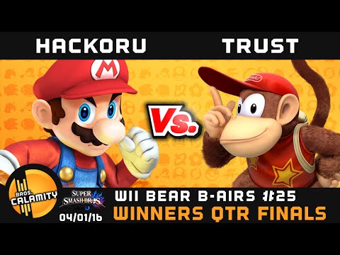 WBB #25 | LoF Hackoru (Mario) vs Trust (Diddy Kong) - Winners Qtr Finals - Sm4sh Singles