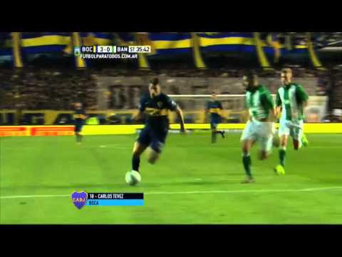 Gol de Tevez. Boca 3 - Banfield 0. Fecha 26. Primera División 2015. FPT.