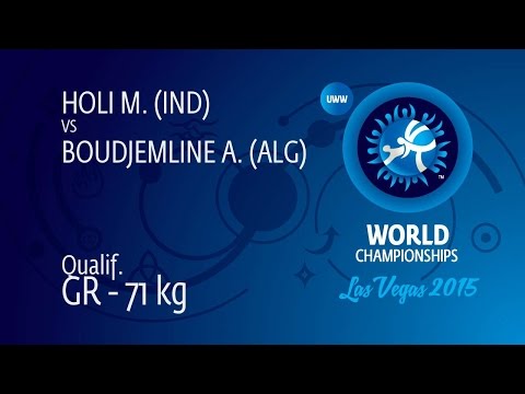 Qual. GR - 71 kg: A. BOUDJEMLINE (ALG) df. M. HOLI (IND), 7-4