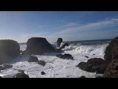 Relaxation ! Wild Ocean ! Nature ! Natural Great Sea with Rocks ! Meditation ! Mantras Video