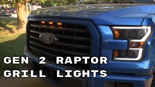 F150 LEDs Gen 2 Raptor Grille Lights! Install & Review