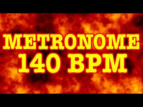 140 BPM Metronome - 10 Minute Metronome - 140BPM Click Track - 10 Minute Timer - Metrónomo 140