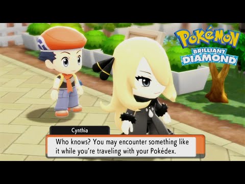 Pokémon Brilliant Diamond - Visit Eterna City And It's Cynthia! & Enter Grand Underground