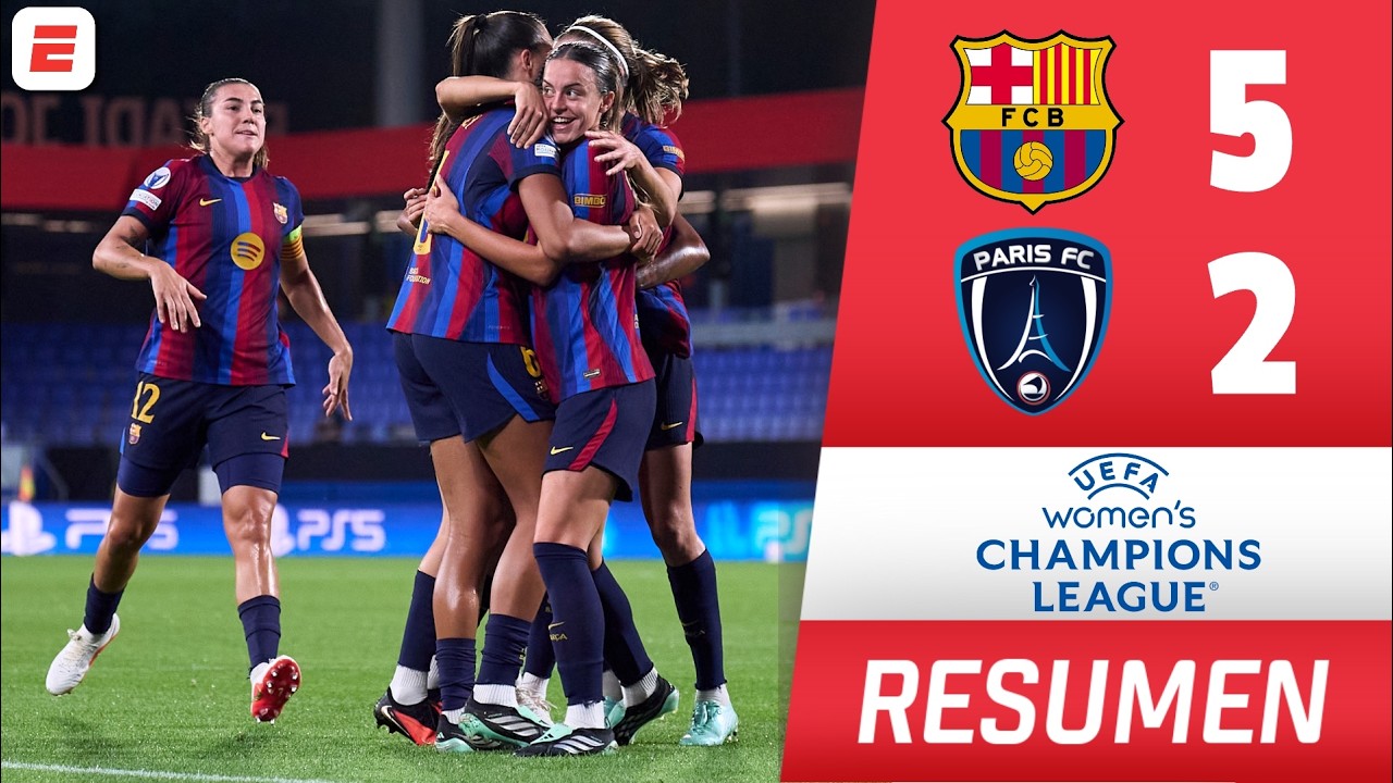MANITA DEL BARCELONA. Las campeonas debutan con goleada ante PARIS FC | Women's Champions League