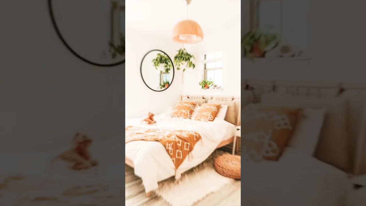 Boho chic Bedroom Decor Ideas #shorts #bohochic #bohohome #bedroomdecor #bedroomdesign