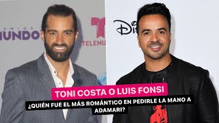 Toni Costa o Luis Fonsi ¿Quién fue el más romántico en pedirle la mano a Adamari López?