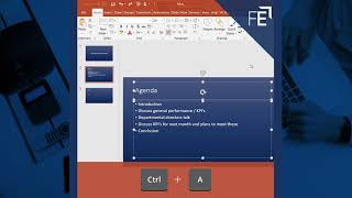 #Quickref Powerpoint Shortcut - Select all Text