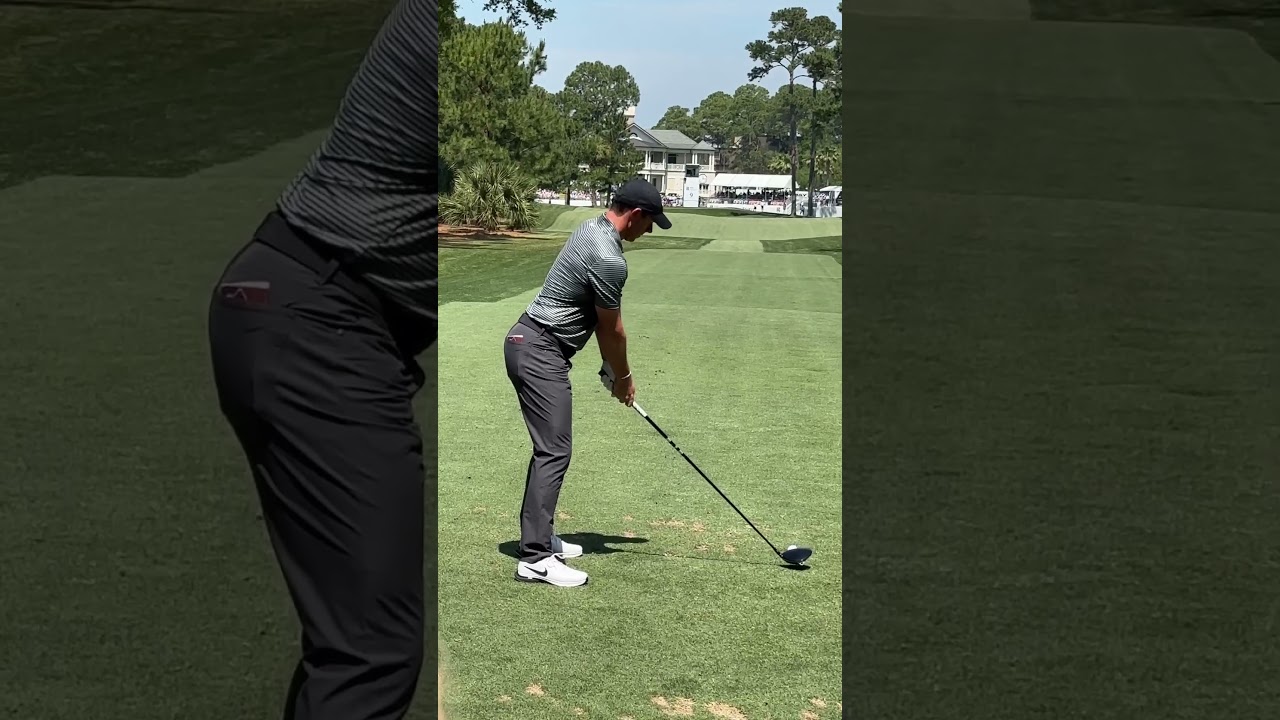 Rory McIlroy driver dtl at RBC 2024- right shot (filmed Jonathan Yarwood)