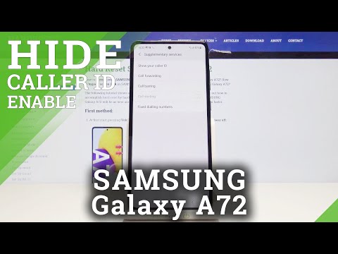 SAMSUNG Galaxy A72 - How to Hide Caller ID & Show Phone Number
