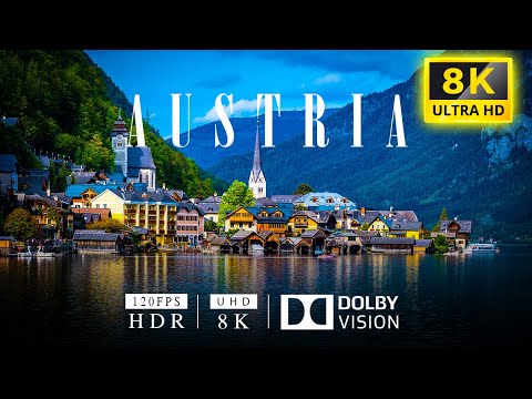 AUSTRIA 8K ULTRA HD DRONE - Peaceful Relaxing Music ❄ Nature 4k Video UltraHD