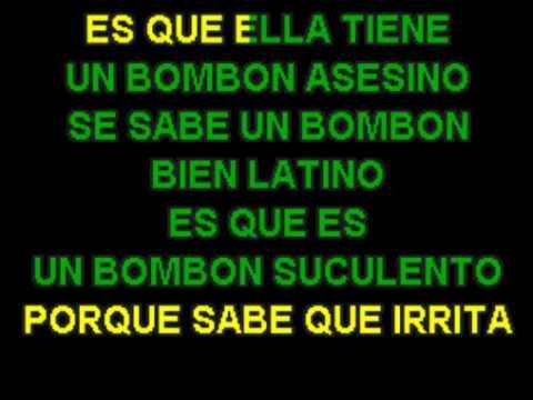 Los Palmeras - Bombon asesino [VideoKaraoke By Facundo! para QuieroOirte!]